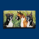 Wallet BOXER Dog Breed Tri-fold Wallet Checkbook...Clearance Priced