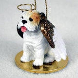 Small Angel BULLDOG WHITE Dog Breed Angel Christmas Holiday Ornament