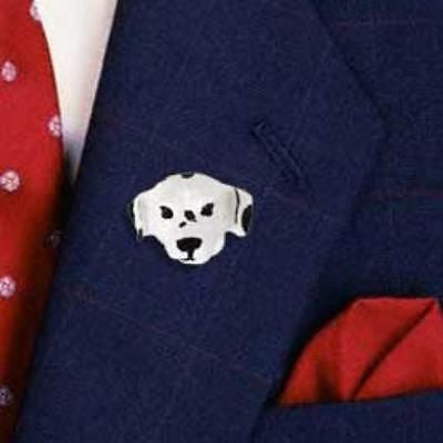 Resin Pin DALMATIAN Dog Head Resin Hat Pin Tietac Pin Jewelry