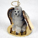 Small Angel POODLE SILVER Dog Breed Angel Christmas Holiday Ornament