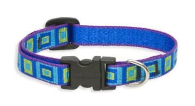 Lupine 1/2" wide SEA GLASS Adjustable Nylon Dog Collar size 6-9"