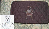 Belvah Quilted Fabric WESTIE WEST HIGHLAND Dog Breed Zip Around Ladies Wallet