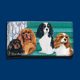 Wallet CAVALIER KING CHARLES Dog Breed Tri-fold Wallet Checkbook...Clearance Priced