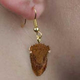 Animal Wildlife BUFFALO Head Resin Dangle Earrings...Clearance Priced