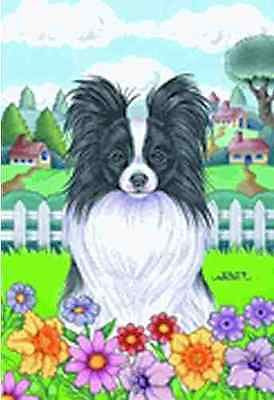 Large Flag Papillion Dog Breed House Flag 28 x 40...Price Reduced