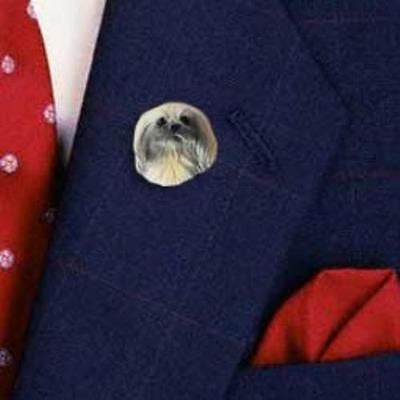 Resin Pin PEKINGESE Dog Head Resin Hat Pin Tietac Pin Jewelry