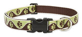 Lupine 1" wide MUD PUPPY Adjustable Dog Collar Size 16-28" RETIRED PATTERN