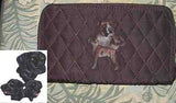 Belvah Quilted Fabric LAB RETRIEVER BLACK Dog Breed Zip Around Ladies Wallet