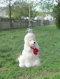 Quality Glass POODLE WHITE III Blown Glass Dog Breed Christmas Ornament