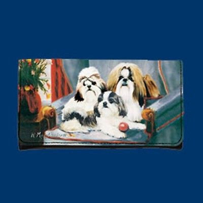 Wallet SHIH TZU Dog Breed Ladies Wallet Checkbook Zippered Coin