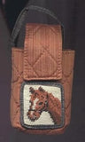 CLEARANCE...HORSE Needlepoint Wool Cellphone Case