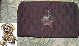 Belvah Quilted Fabric LAB RETRIEVER YELLOW Dog Breed Zip Around Ladies Wallet
