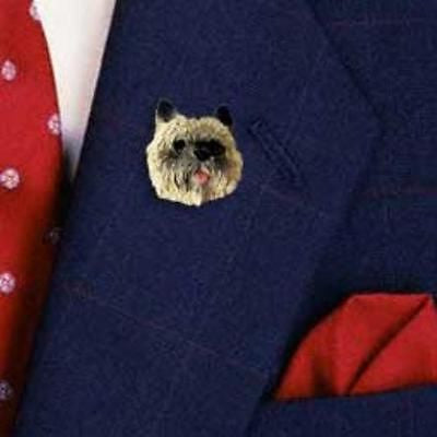 Resin Pin CAIRN TERRIER WHEATEN Dog Head Resin Hat Pin Tietac Pin Jewelry