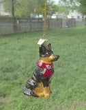 Quality Glass GERMAN SHEPHERD III Blown Glass Dog Breed Christmas Ornament