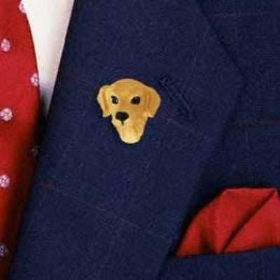 Resin Pin GOLDEN RETRIEVER Dog Head Resin Hat Pin Tietac Pin Jewelry
