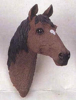 CLEARANCE...Frig Magnet Horse Head CHESTNUT Resin Magnet