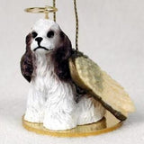 Small Angel COCKER SPANIEL BRN/WHITE Dog Breed Angel Christmas Ornament