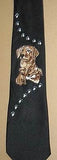Mens Necktie LAB RETRIEVER YELLOW Dog Breed Polyester Tie....Clearance Priced