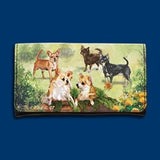 Wallet CHIHUAHUA Dog Breed Ladies Wallet Checkbook Zippered Coin