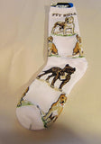 Adult Medium PIT BULL TERRIER Dog Breed Poses Footwear Dog Socks 6-11