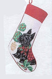 Xmas Stocking SCOTTISH TERRIER Needlepoint Christmas Stocking NIP