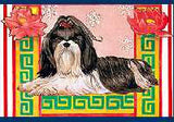 Ten Cards Pack SHIH TZU Dog Breed Christmas Cards USA made