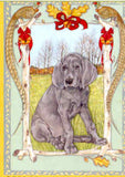Ten Cards Pack WEIMARANER Dog Breed Christmas Cards USA made