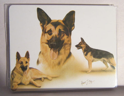 Retired Dog Breed GERMAN SHEPHERD TRIO Softcover Address Book by Robert May