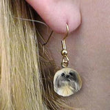 Dangle Style PEKINGESE Dog Head Resin Earrings Jewelry