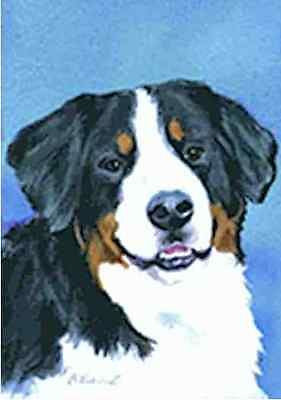 Artwork Garden Flag Bernese Mountain Dog Small Outdoor Garden Flag USA