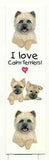 Paper Bookmark CAIRN TERRIER Pet Laminated Paper set of 2...Clearance Price