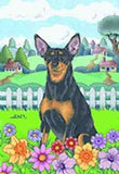 Large Flag Miniature Pinscher Dog Breed House Flag 28 x 40