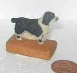 Mini Dog Figurine SPRINGER BLK Mini Resin Figurine by Arista...Clearance Priced