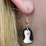 Dangle Style SPRINGER SPANIEL Dog Head Resin Earrings Jewelry