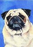 Artwork Garden Flag Pug Dog Breed Small Outdoor Garden Flag made USA