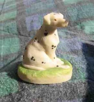 Mini Dog Figurine DALMATIAN Sitting Resin Figurine by Arista...Clearance Priced