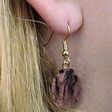 Dangle Style IRISH SETTER Dog Head Resin Earrings Jewelry