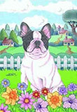 Small Flag French Bulldog Dog Breed Garden Size Flag made USA
