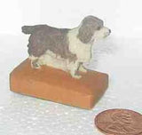 Mini Dog Figurine SPRINGER SPANIEL Resin Figurine by Arista...Clearance Priced