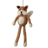 Felt Fox RED FOX Folk Art Skinny Legs Christmas Ornament...Clearance Priced