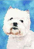 Artwork Garden Flag Westie Westhighland Terrier Dog Small Outdoor Garden Flag USA