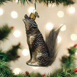 Old World Christmas HOWLING WOLF Glass Ornament Retired 2021 w/Box