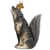 Old World Christmas HOWLING WOLF Glass Ornament Retired 2021 w/Box