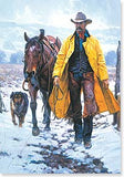 Xmas Cards Winter COWBOY & Friends Horse Holiday Cards 10 per box