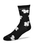 Adult Medium BICHON FRISE Dog Breed Poses Footwear Dog Socks 6-11