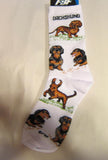 Adult Medium DACHSHUND Dog Breed Poses Footwear Dog Socks 6-11