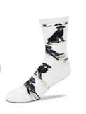 Adult Medium LAB RETRIEVER BLACK Dog Breed Poses Footwear Dog Socks 6-11