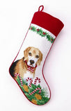 Xmas Stocking BEAGLE Needlepoint Christmas Stocking NIP