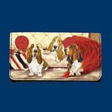 Wallet BASSET HOUND Dog Breed Ladies Wallet Checkbook Zippered Coin