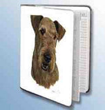 Retired Dog Breed AIREDALE TERRIER Vinyl Softcover Address Book by Robert May